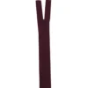 Fermeture 15 cm non séparable col 048 lie de vin