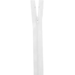 Fermeture 30 cm non séparable col 501 blanc