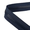 Fermeture injectée 8mm au mètre bleu foncé