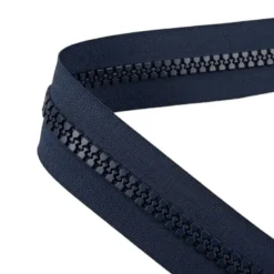 Fermeture injectée 8mm au mètre bleu foncé