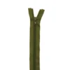 Fermeture séparable 45 cm col 999 vert militaire