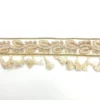 Galon frange en tulle et sequins motif fleur