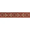 Galon jacquard fleur de lys rouge et or