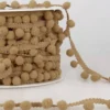 Galon pompon 15 mm beige