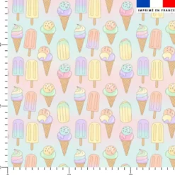 Glaces Et Esquimaux Pastel - Fond Multicolore