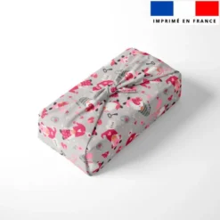 Gnome st valentin - Fond gris