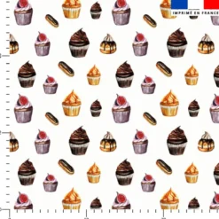 Gourmandises - Fond blanc - Création Cat&Colours