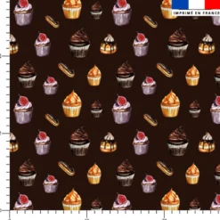 Gourmandises - Fond chocolat - Création Cat&Colours