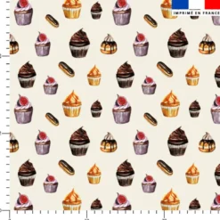 Gourmandises - Fond crème - Création Cat&Colours