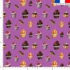 Gourmandises - Fond violine - Création Cat&Colours
