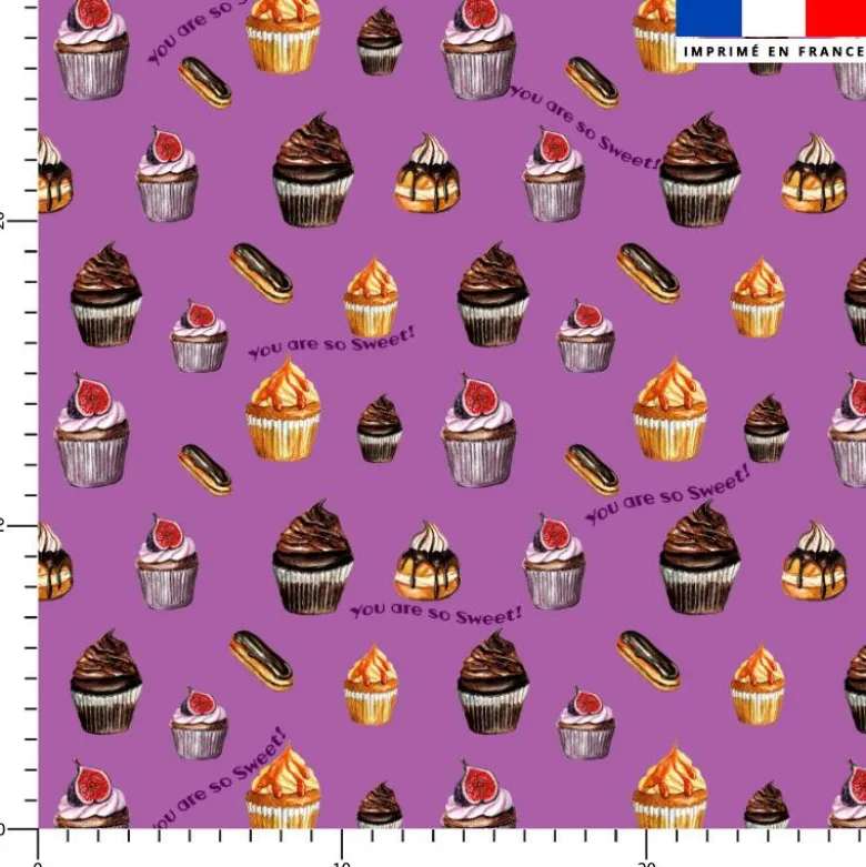Gourmandises You are so sweet - Fond violine - Création Cat&Colours