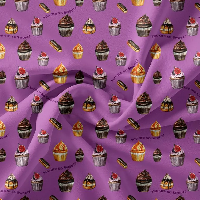 Gourmandises You are so sweet - Fond violine - Création Cat&Colours