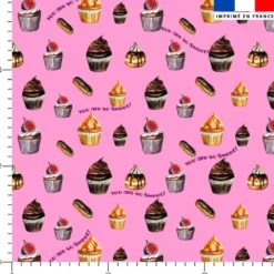 Gourmandises You are so sweet - Fond rose - Création Cat&Colours
