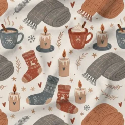 Hiver cocooning - Fond beige