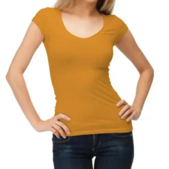 Jersey coton bio moutarde