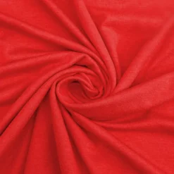 Jersey coton bio rouge