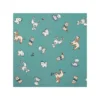 Jersey coton vert céladon imprimé chien