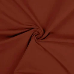 Jersey de coton uni terracotta