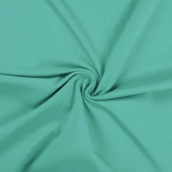 Jersey de coton uni vert lagon