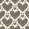 Jersey imprimé coeur léopard blanc