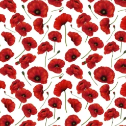 Jersey imprimé coquelicot