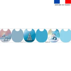 Kit bavoirs en éponge motif animaux du pôle nord - Création Stillistic