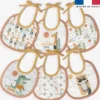 Kit bavoirs en éponge motif animaux à la plage