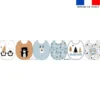 Kit bavoirs en éponge motif animaux hiver