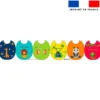 Kit bavoirs en éponge motif animaux jungle color