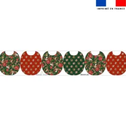 Kit bavoirs en éponge motif animaux couronne et fleur de noël - Création Stillistic