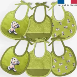 Kit bavoirs en éponge motif bébé dalmatien - Création Stillistic