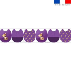 Kit bavoirs en éponge motif bébé hyène - Création Stillistic