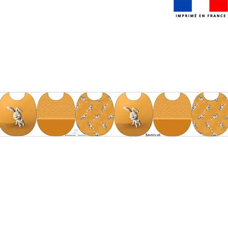 Kit bavoirs en éponge motif bébé lapin - Création Stillistic
