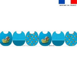 Kit bavoirs en éponge motif bébé loutre - Création Stillistic