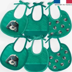 Kit bavoirs en éponge motif bébé panda - Création Stillistic