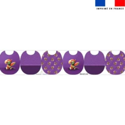 Kit bavoirs en éponge motif bébé perroquet - Création Stillistic
