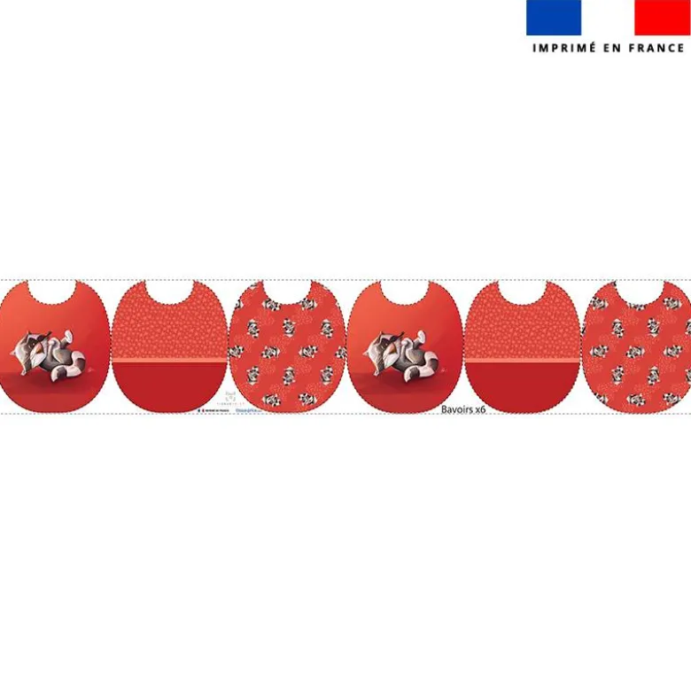 Kit bavoirs en éponge motif bébé raton - Création Stillistic