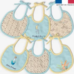 Kit bavoirs en éponge motif boho indien