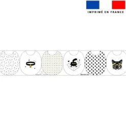 Kit bavoirs en éponge motif chat