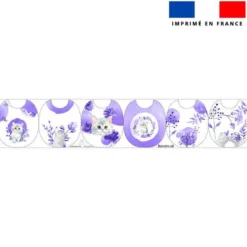 Kit bavoirs en éponge motif chat aquarelle