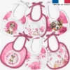 Kit bavoirs en éponge motif chien aquarelle