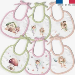 Kit bavoirs en éponge motif fées