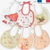 Kit bavoirs en éponge motif friends of forest
