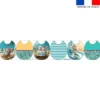Kit bavoirs en éponge motif hippo en vacances - Création Stillistic