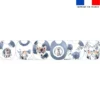 Kit bavoirs en éponge motif husky aquarelle