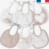 Kit bavoirs en éponge motif lapin rêveur