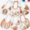 Kit bavoirs en éponge motif loutre aquarelle