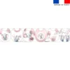 Kit bavoirs en éponge motif éléphant aquarelle