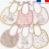 Kit bavoirs en éponge motif mouton des rêves