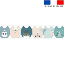 Kit bavoirs en éponge motif ours polaire